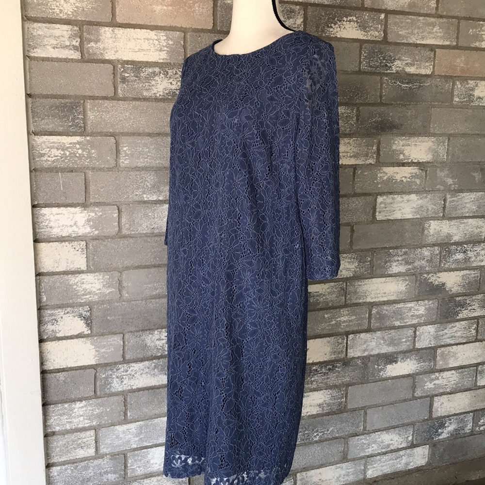 CHICO’S Long Sleeve Lace Dress size 2 NWT - Picture 4 of 8